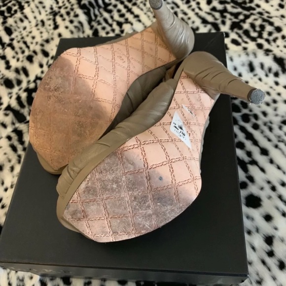 L.A.M.B. Ethel sling back peep toe shoe - Picture 6 of 6